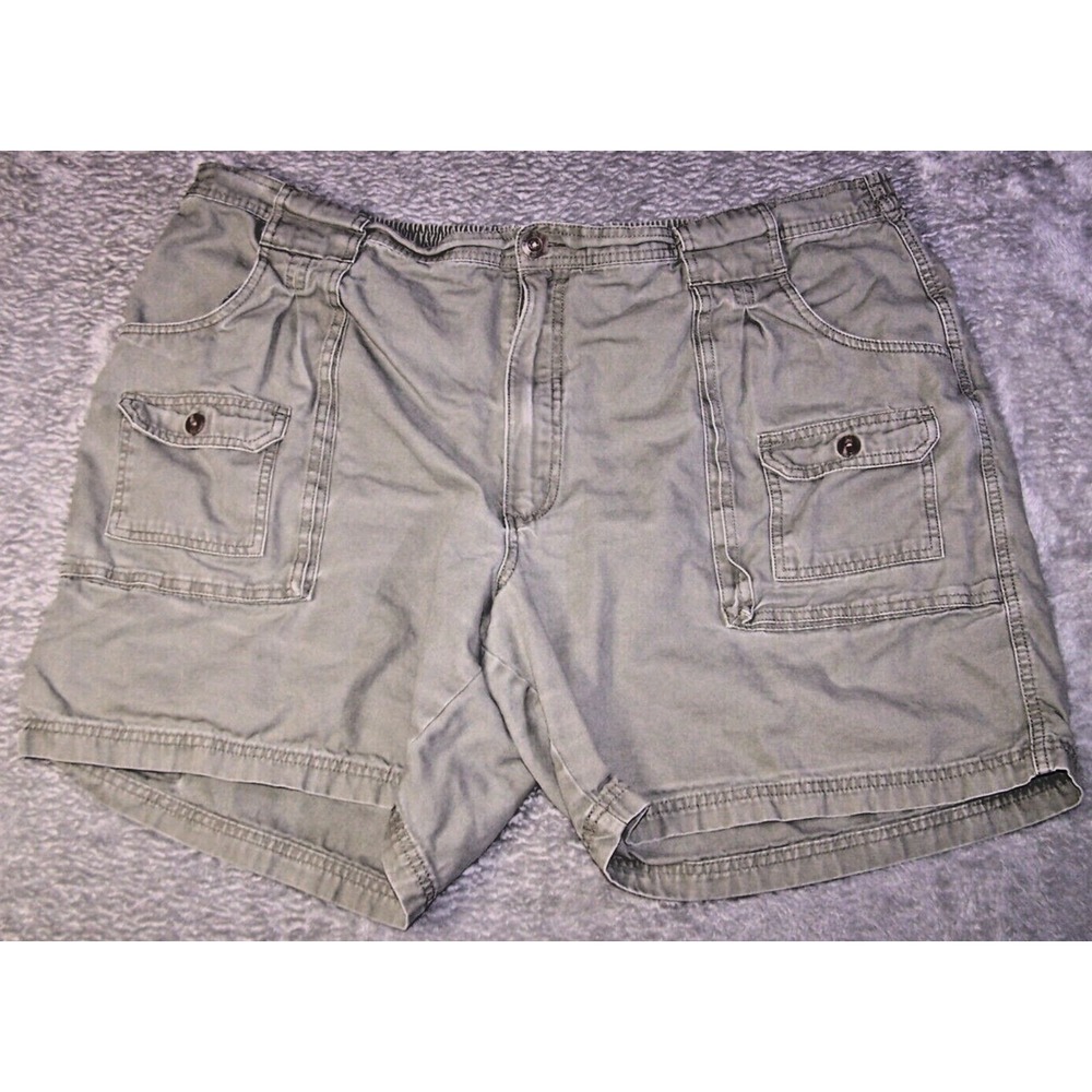 Red Head Brand Co Shorts Men's Size 42-48X7 Gray Green Pockets Canvas‎ Cargo